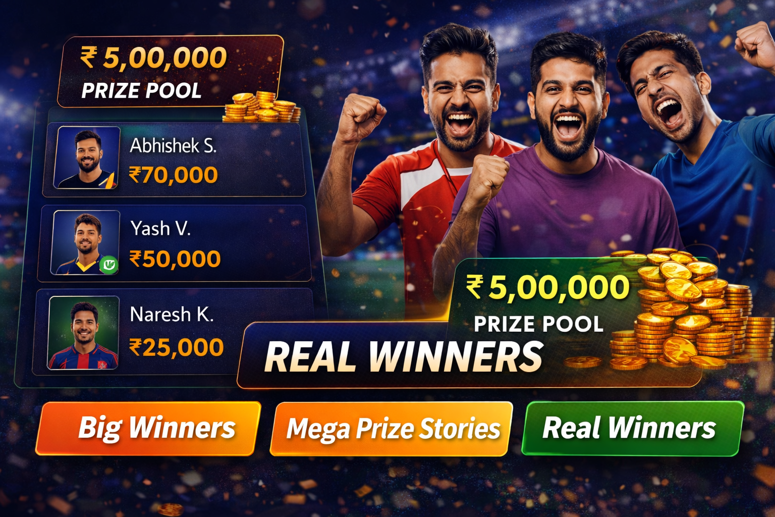 Come Guru Zone fantasy cricket result notes