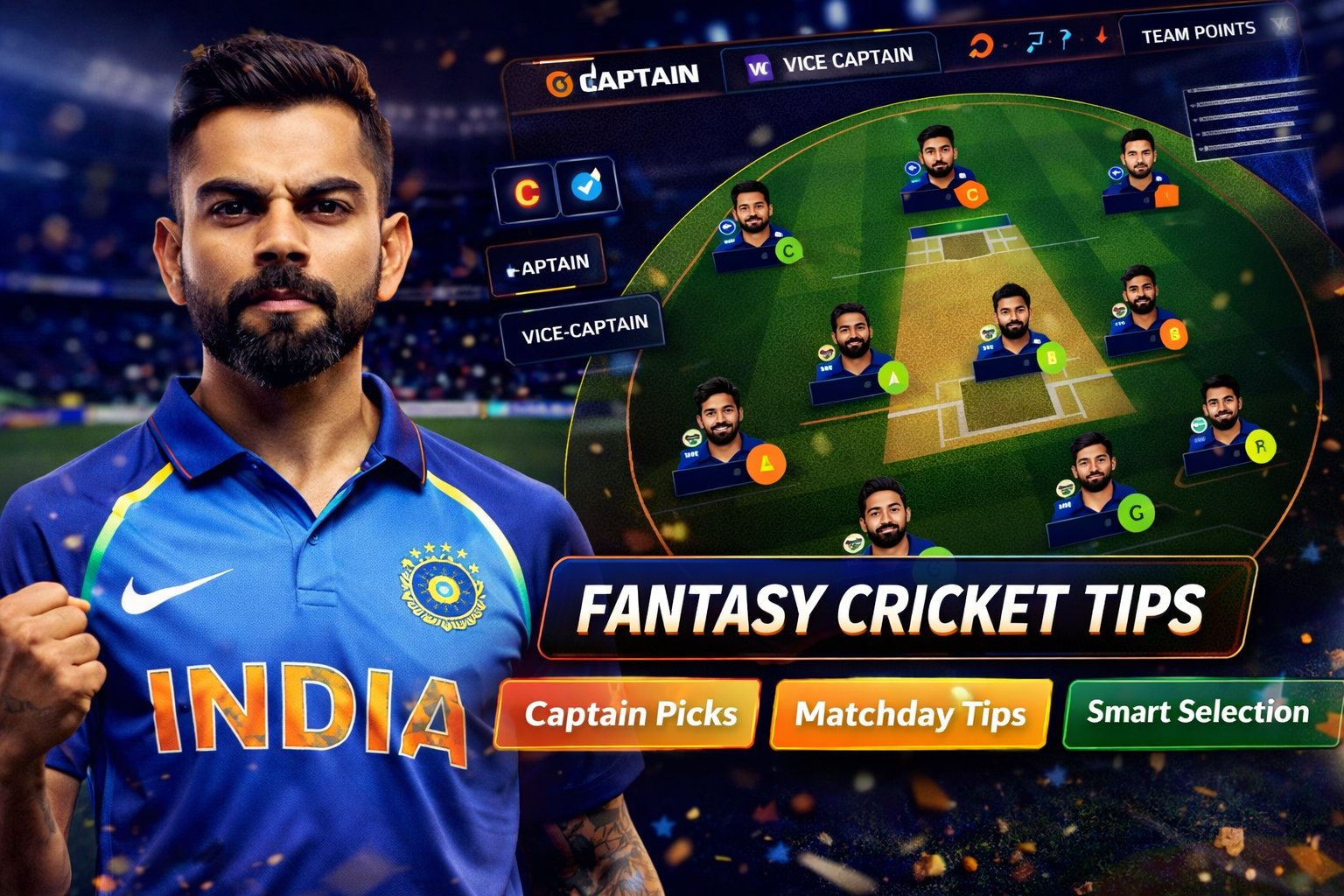 Come Guru Zone role based fantasy cricket checklist